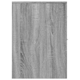 Berkfield Home Narrow Bathroom Cupboard with Wheels Grey Sonoma Engineered Wood - thumbnail 5
