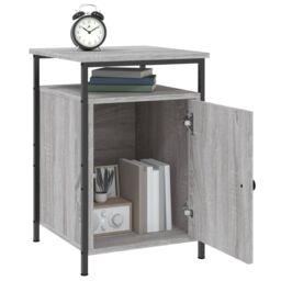 Berkfield Home Bedside Cabinets 2 pcs Grey Sonoma 40x42x60 cm Engineered Wood - Size: 40 x 42 x 60 cm - thumbnail 5