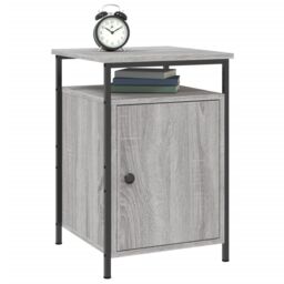 Berkfield Home Bedside Cabinets 2 pcs Grey Sonoma 40x42x60 cm Engineered Wood - Size: 40 x 42 x 60 cm - thumbnail 4