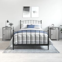 Berkfield Home Bedside Cabinets 2 pcs Grey Sonoma 40x42x60 cm Engineered Wood - Size: 40 x 42 x 60 cm - thumbnail 1
