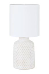 Eglo Bellariva Ceramic & Fabric Table Lamp in Cream