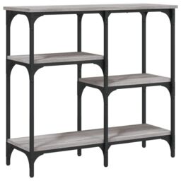 Berkfield Home Console Table Grey Sonoma 80x29x75 cm Engineered Wood - Size: 80 x 29 x 75 cm - thumbnail 2