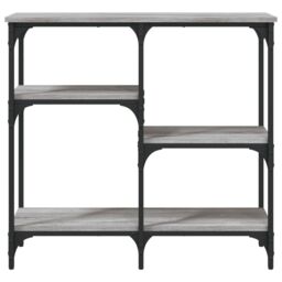 Berkfield Home Console Table Grey Sonoma 80x29x75 cm Engineered Wood - Size: 80 x 29 x 75 cm - thumbnail 4