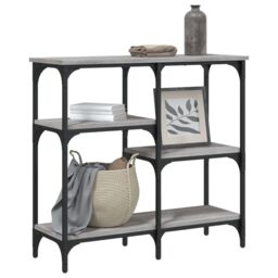 Berkfield Home Console Table Grey Sonoma 80x29x75 cm Engineered Wood - Size: 80 x 29 x 75 cm - thumbnail 3