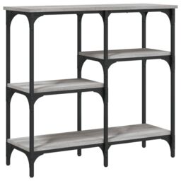 Berkfield Home Console Table Grey Sonoma 80x29x75 cm Engineered Wood - Size: 80 x 29 x 75 cm - thumbnail 6