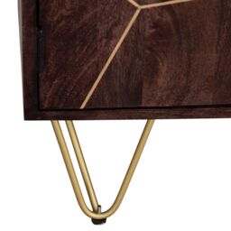 IH Design Jusleen Solid Mango Wood Display Cabinet in Brown - thumbnail 2