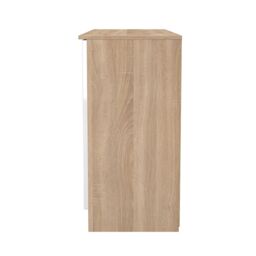 Ready Assembled 2 U Lucca 2 Door 3 Drawer Sideboard (Ready Assembled) in Light Oak - Size: Large - thumbnail 3