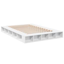 Berkfield Home Bed Frame without Mattress White 140x200 cm - thumbnail 3