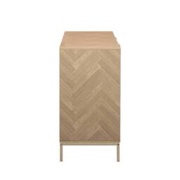 sweeek 160cm herringbone sideboard with 3 drawers in Beige - thumbnail 8