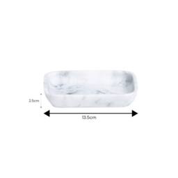 Showerdrape Octavia Bathroom Accessory Set - Soap Dish & Toothbrush Holder in White - thumbnail 5