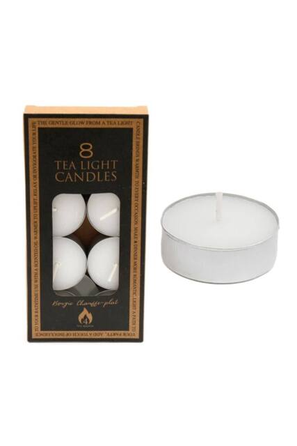 Something Different Unscented Tea Lights (Pack of 8) in White