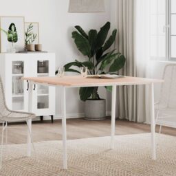 Berkfield Home Table Top 90x90x1.5 cm Square Solid Wood Beech in Brown - thumbnail 1