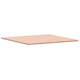 Berkfield Home Table Top 90x90x1.5 cm Square Solid Wood Beech in Brown - thumbnail 3
