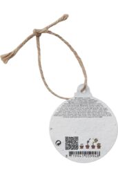 MidOcean Bauseed Seed Paper Christmas Hanging Ornament in White - thumbnail 2