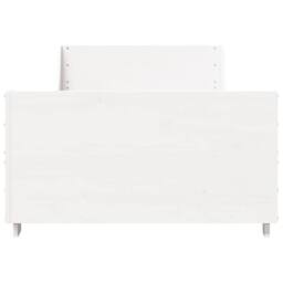 Berkfield Home Bed Frame without Mattress White 90x200 cm Solid Wood Pine - thumbnail 4
