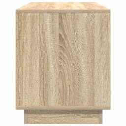 Berkfield Home TV Cabinet with LED Lights Sonoma Oak 100x41x50 cm in Light Tan - Size: 100 x 41 x 50 cm - thumbnail 8