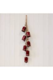KDMD Metal Glossy Red Cowbell Hanging Garland - thumbnail 1