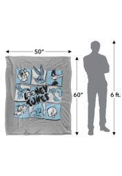 Warner Brothers Looney Tunes Officially Licensed Silky Touch Super Soft Throw Blanket 152 x 127 cm in White - thumbnail 5