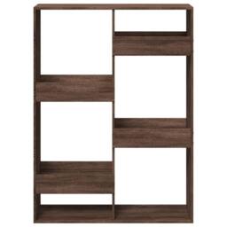 Berkfield Home Bookcase Brown Oak 100x33x135 cm Engineered Wood - Size: 100 x 33 x 135 cm - thumbnail 4