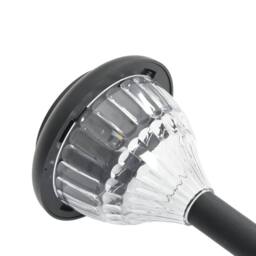 Berkfield Home Solar Pathway Lights with Ground Spikes 4 pcs Warm White & RGB in Black - thumbnail 7