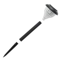 Berkfield Home Solar Pathway Lights with Ground Spikes 4 pcs Warm White & RGB in Black - thumbnail 5