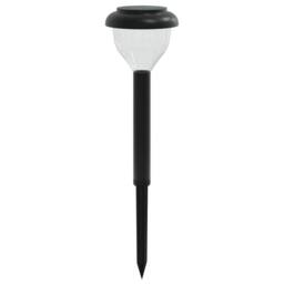 Berkfield Home Solar Pathway Lights with Ground Spikes 4 pcs Warm White & RGB in Black