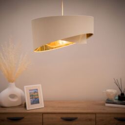 ValueLights Trekan Mink Ceiling Pendant Shade in Taupe - thumbnail 4