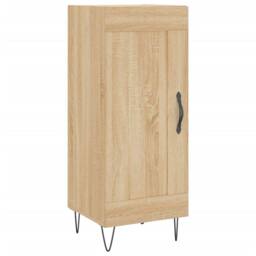 Berkfield Home Sideboard Sonoma Oak 34.5x34x90 cm Engineered Wood in Natural - thumbnail 3