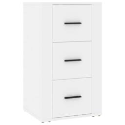Berkfield Home Sideboard White 40x33x70 cm Engineered Wood - Size: 40 x 33 x 70 cm - thumbnail 1