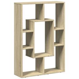Berkfield Home Durable Bookcase Sonoma Oak 63x20x90 cm Engineered Wood in Light Oak - Size: 63 x 20 x 90 cm - thumbnail 7