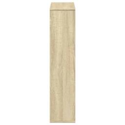 Berkfield Home Durable Bookcase Sonoma Oak 63x20x90 cm Engineered Wood in Light Oak - Size: 63 x 20 x 90 cm - thumbnail 6