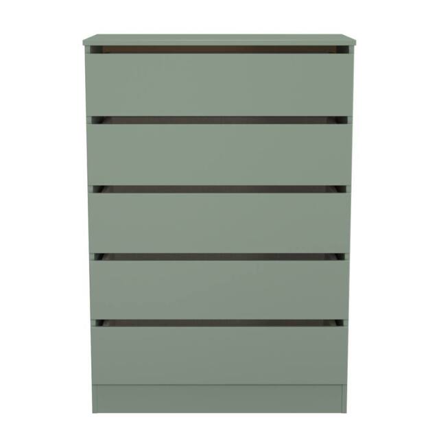 Ready Assembled 2 U Crosby 5 Drawer Chest in Reed Green in Pale Green - image 1