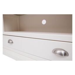 Cabinet Bits Cosenza Off-White 1 Drawer TV Cabinet Chrome Cup Handle - thumbnail 5
