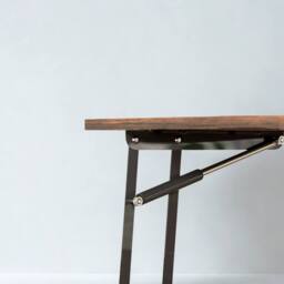 Pirlo Plush Industrial Lift Top Coffee Table With Storage Shelf Rustic in Brown - thumbnail 6