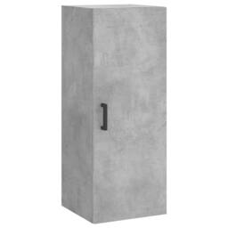 Berkfield Home Highboard Concrete Grey 34.5x34x180 cm Engineered Wood - thumbnail 7