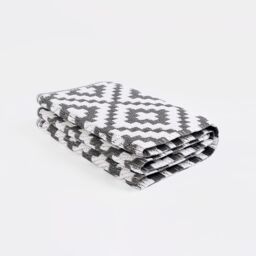 OHS Geometric Outdoor Rug Large Garden Waterproof Non Slip Area Patio Mat in Grey - Size: 120 cm x 170 cm - thumbnail 4