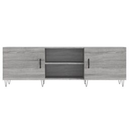 Berkfield Home TV Cabinet Grey Sonoma 150x30x50 cm Engineered Wood - Size: 150 x 30 x 50 cm - thumbnail 5