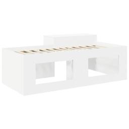 Berkfield Home Kids'High Bed Frame with Desk White 80 x 200 cm - thumbnail 5