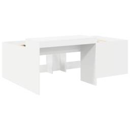 Berkfield Home Kids'High Bed Frame with Desk White 80 x 200 cm - thumbnail 3