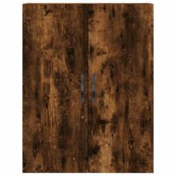 Berkfield Home Highboard Smoked Oak 69.5x34x180 cm Engineered Wood in Brown - thumbnail 6
