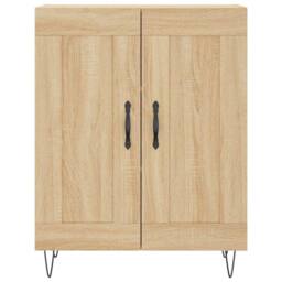 Berkfield Home Highboard Sonoma Oak 69.5x34x180 cm Engineered Wood in Light Oak - thumbnail 8