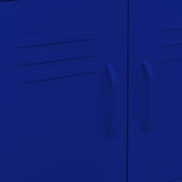 Berkfield Home Storage Cabinet Navy Blue 60x35x56 cm Steel - Size: 60 x 35 x 56 cm - thumbnail 7