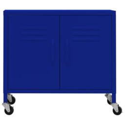 Berkfield Home Storage Cabinet Navy Blue 60x35x56 cm Steel - Size: 60 x 35 x 56 cm