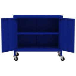 Berkfield Home Storage Cabinet Navy Blue 60x35x56 cm Steel - Size: 60 x 35 x 56 cm - thumbnail 6