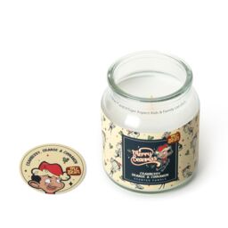 Mr Bean Cranberry, Orange & Cinnamon Scented Candle 140g (1-Wick) in White - Size: Small - thumbnail 4