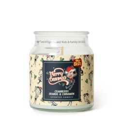Mr Bean Cranberry, Orange & Cinnamon Scented Candle 140g (1-Wick) in White - Size: Small