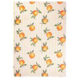 Furn Fruits Oranges Gingham Indoor/Outdoor Rug in Yellow - Size: 120 cm x 170 cm - thumbnail 2