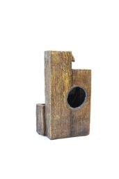 Living and Home 19in Solar Rockery Water Fountain - LED Lights Indoor/Outdoor Resin Fountain - Natural Faux wood Effect Garden Decor - thumbnail 6