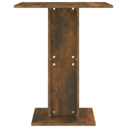 Berkfield Home Bistro Table Smoked Oak 60x60x75 cm Engineered Wood in Brown - Size: 60 x 60 x 75 cm - thumbnail 4
