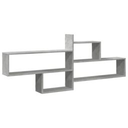 Berkfield Home Wall Shelf Concrete Grey 167.5x18x68 cm Engineered Wood - thumbnail 2
